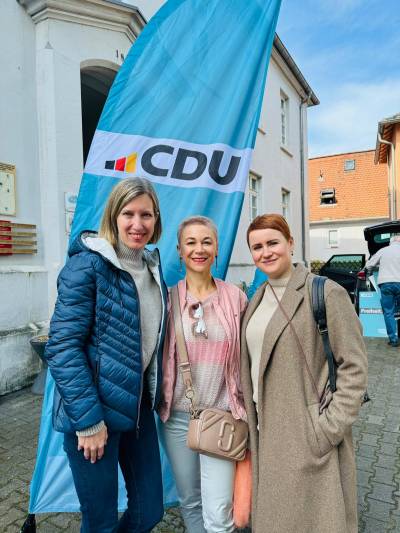 Das CDU Team zeigt Flagge!