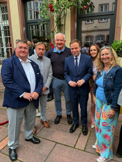 von links nach rechts: Jürgen Geisel, Karel Ficko, Willes Bender, Sven Simon, Malika Amanbaeva, Petra Farr