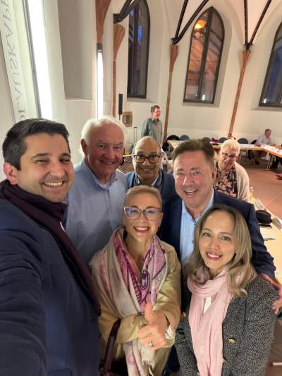 Team der CDU Bergen-Enkheim (v.l.n.r): Ilgis May, Wilfried Bender, Albina Nazarenus-Vetter, Markus Graff, Michael Rei&szlig;, Malika May